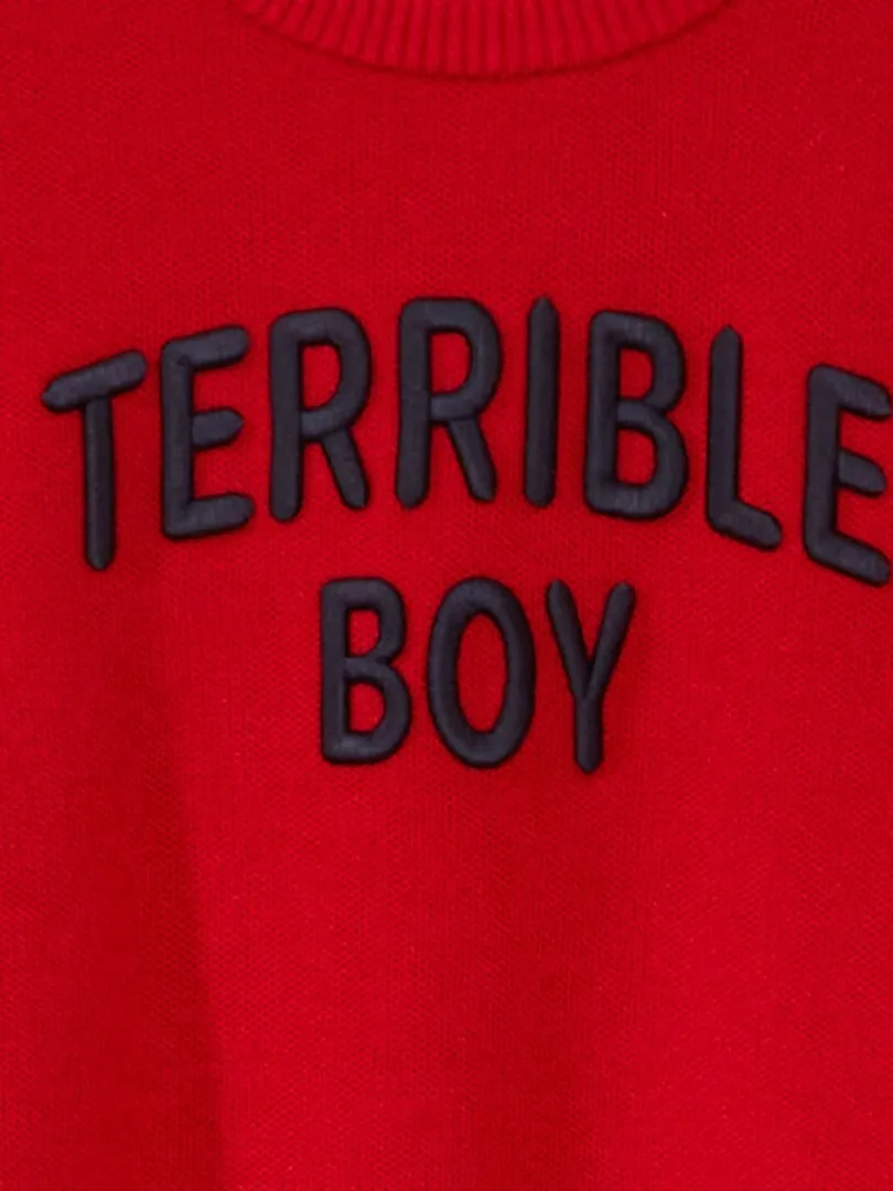 JERSEY DE PUNTO DE FANTASíA  ROJO