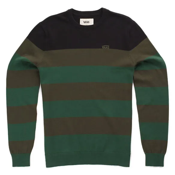 JERSEY SUéTER NIñO VANS REF. VN0 XOFBLK SYLMAR BANDAS VERDES Y GRIS