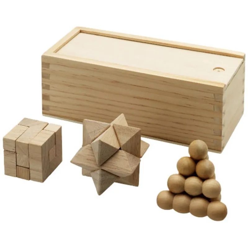 Juego de ingenio madera personalizado Brainiac