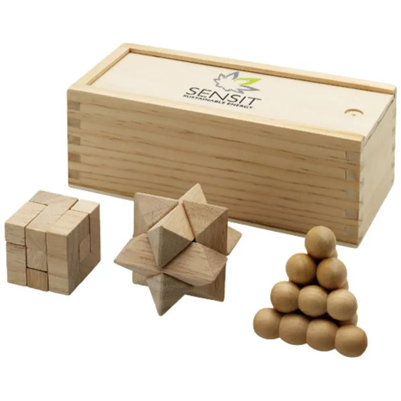 Juego de ingenio madera personalizado Brainiac