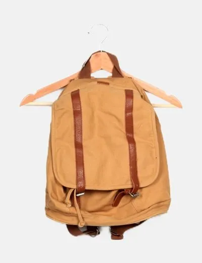 Jules Mochila beige de vestir de tela