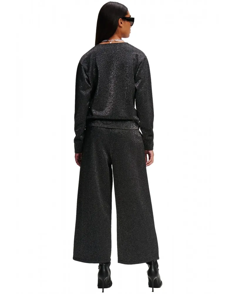 KARL LAGERFELD  PANTALóN CULOTTE DE LUREX CON GOMA EN LA CINTURA