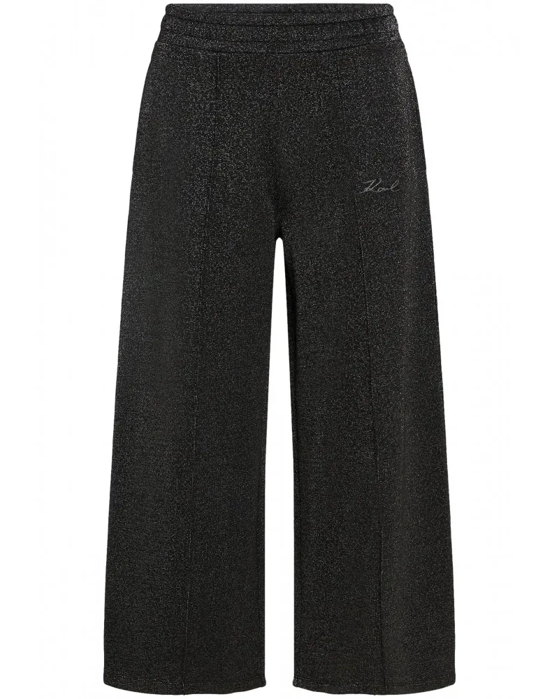 KARL LAGERFELD  PANTALóN CULOTTE DE LUREX CON GOMA EN LA CINTURA