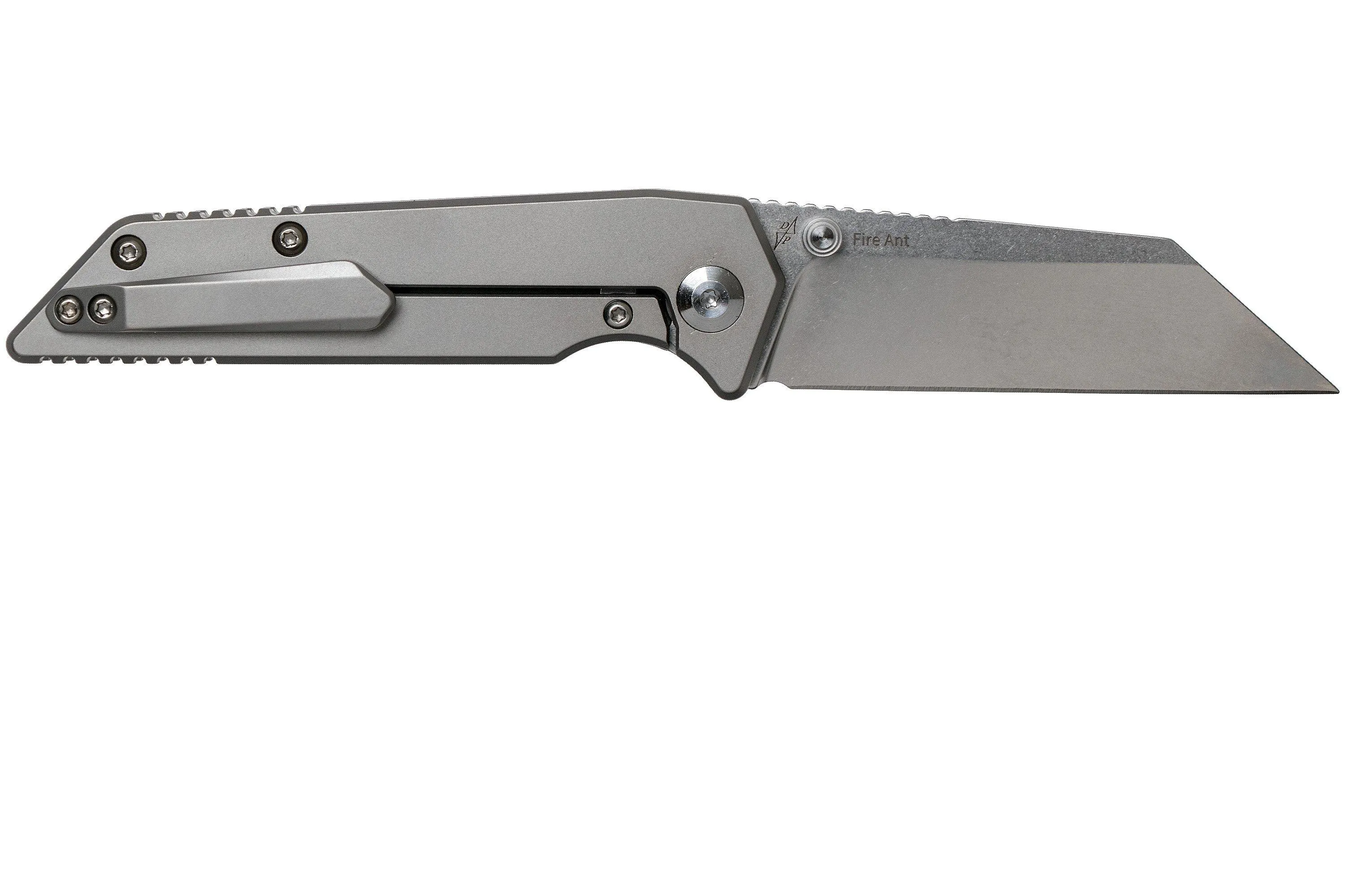 Kizer Fire Ant Ki2535A1 Grey navaja, Dirk Pinkerton Design