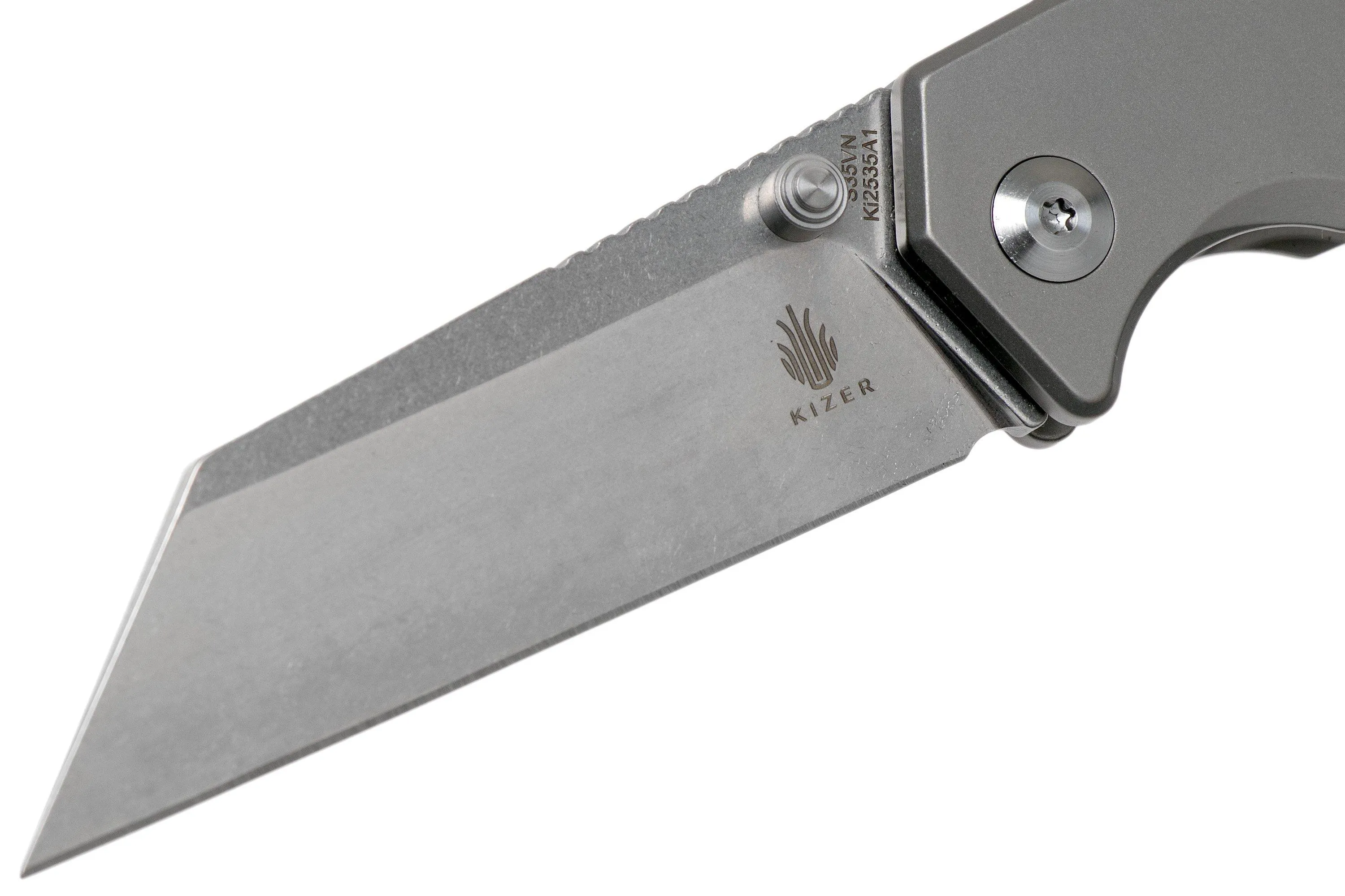 Kizer Fire Ant Ki2535A1 Grey navaja, Dirk Pinkerton Design