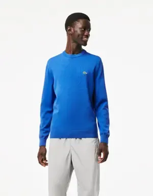 Lacoste Jersey de hombre en algodón ecológico con cuello redondo