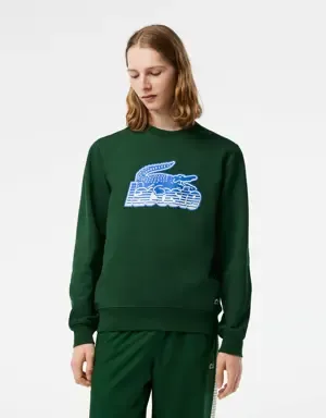 Lacoste Sudadera de hombre Lacoste en felpa sin cepillar con cuello redondo