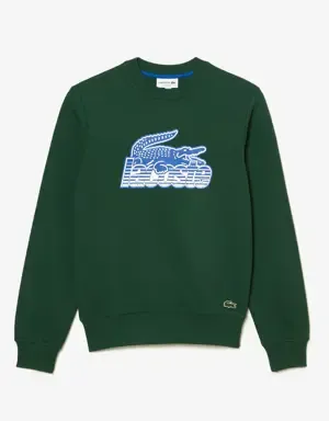 Lacoste Sudadera de hombre Lacoste en felpa sin cepillar con cuello redondo
