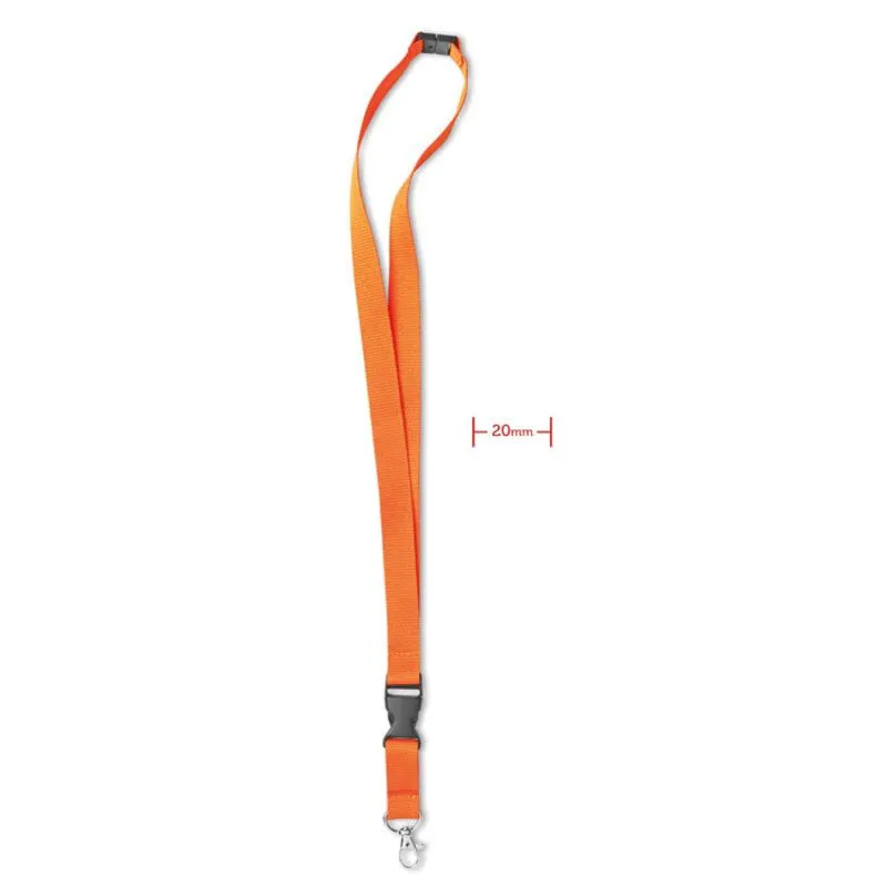Lanyard personalizable con mosquetón metal Lany
