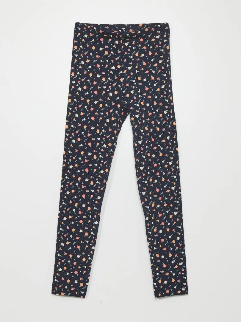 LEGGING LARGO CON MOTIVO  AZUL