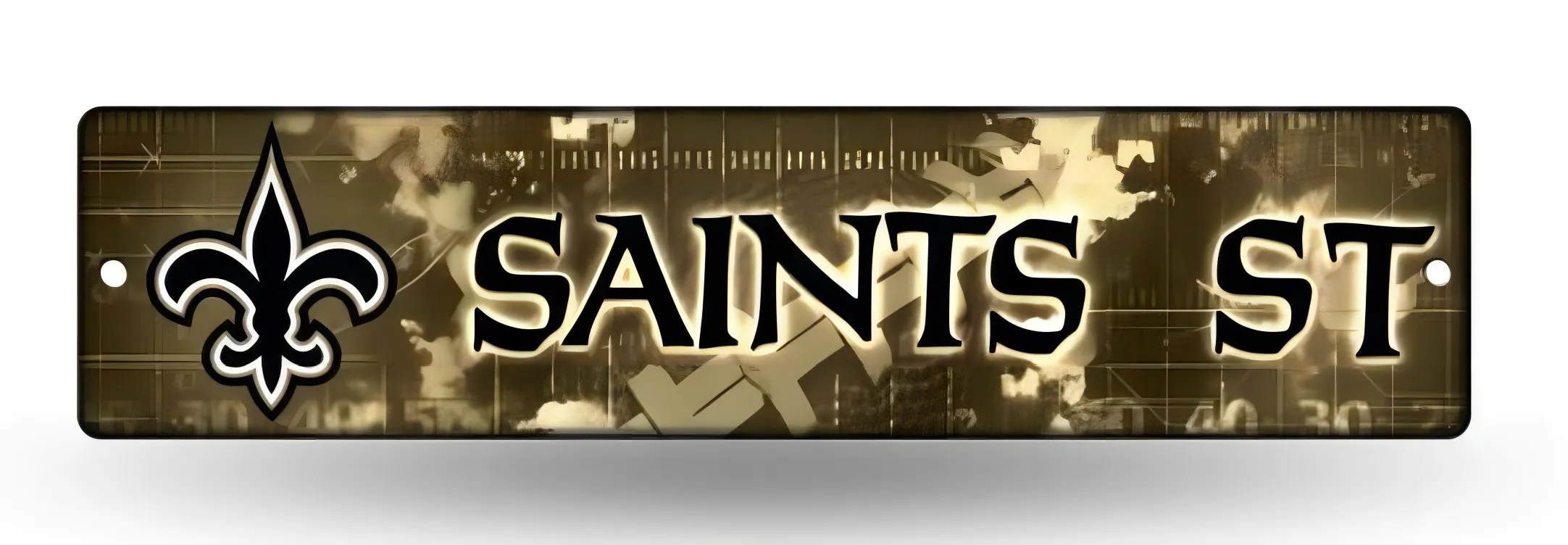 Letrero Plástico Street Sign Saints