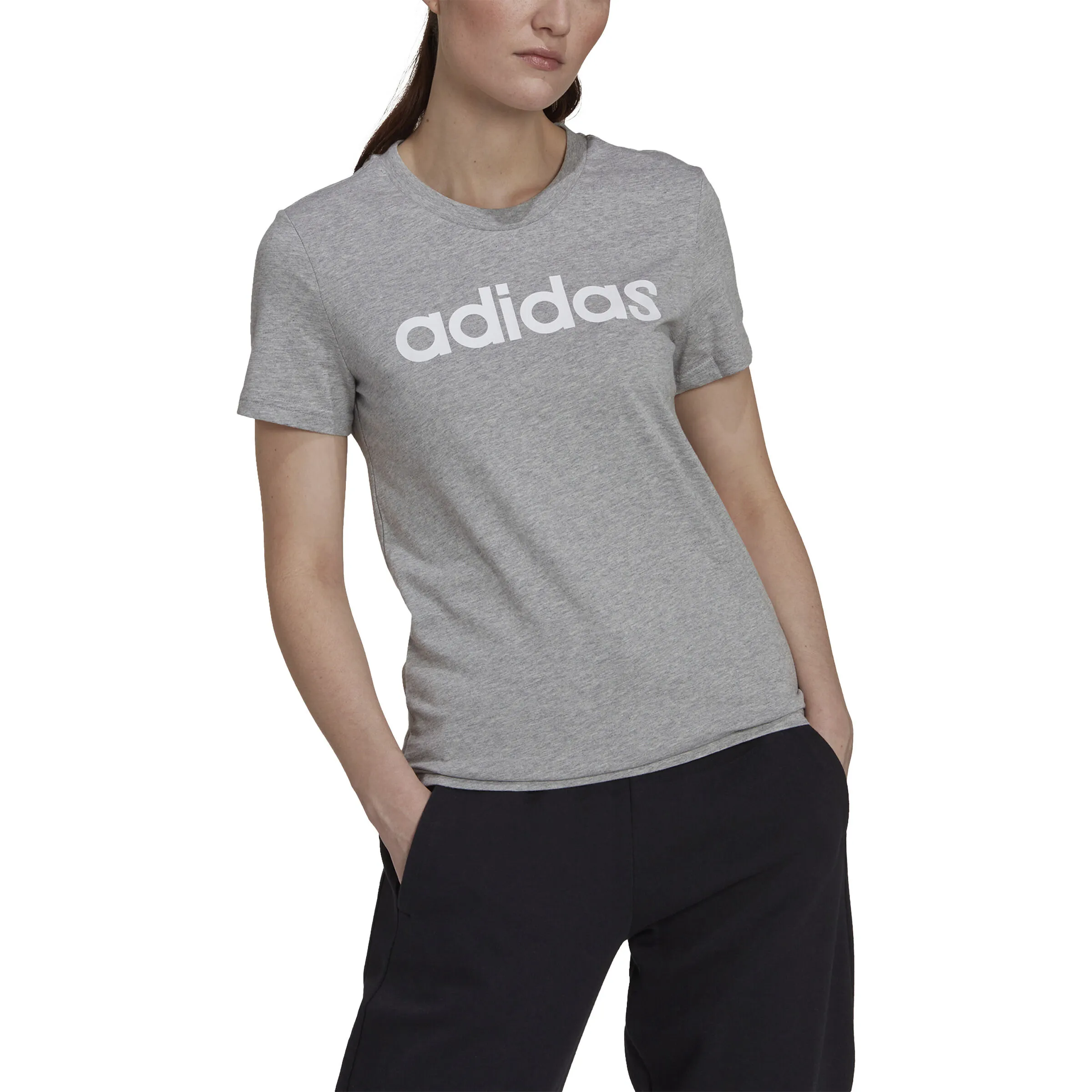 Linear Camiseta De Manga Corta Mujeres