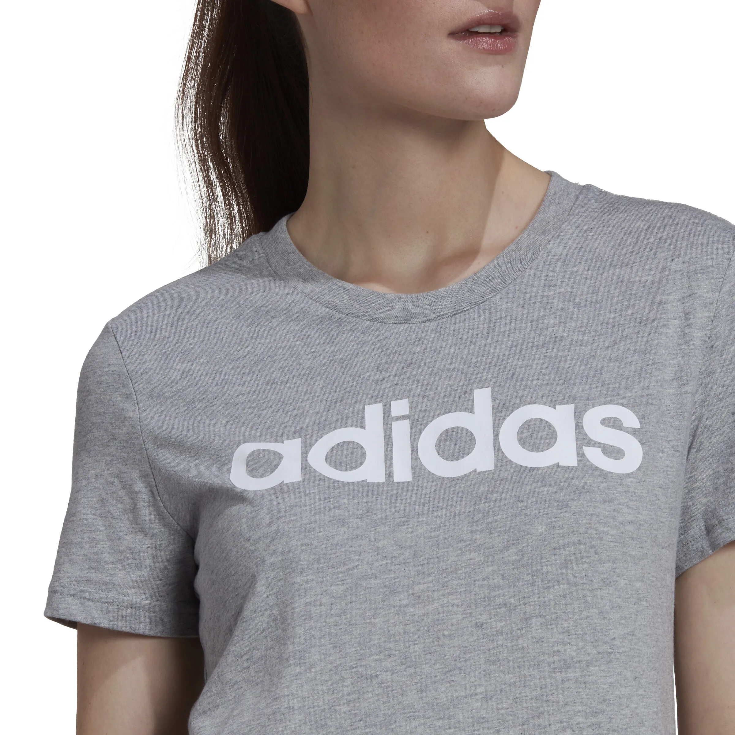 Linear Camiseta De Manga Corta Mujeres