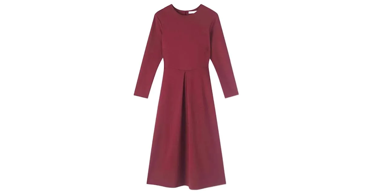 Lk Bennett Vestido burdeos 