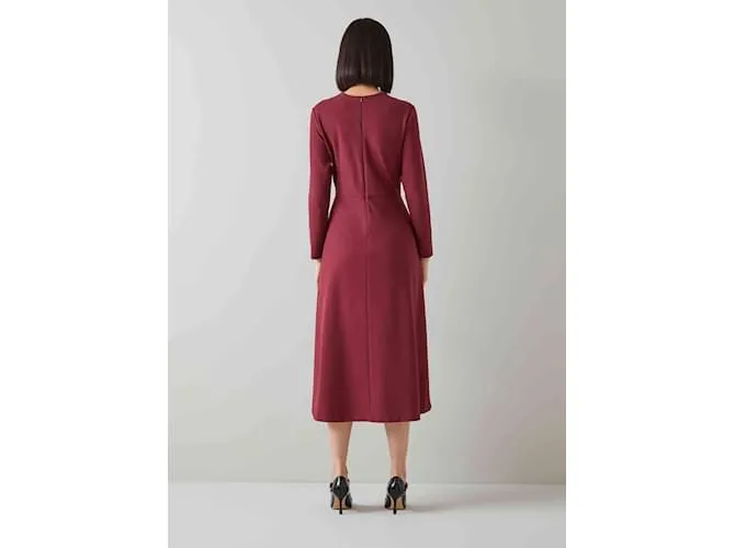 Lk Bennett Vestido burdeos 