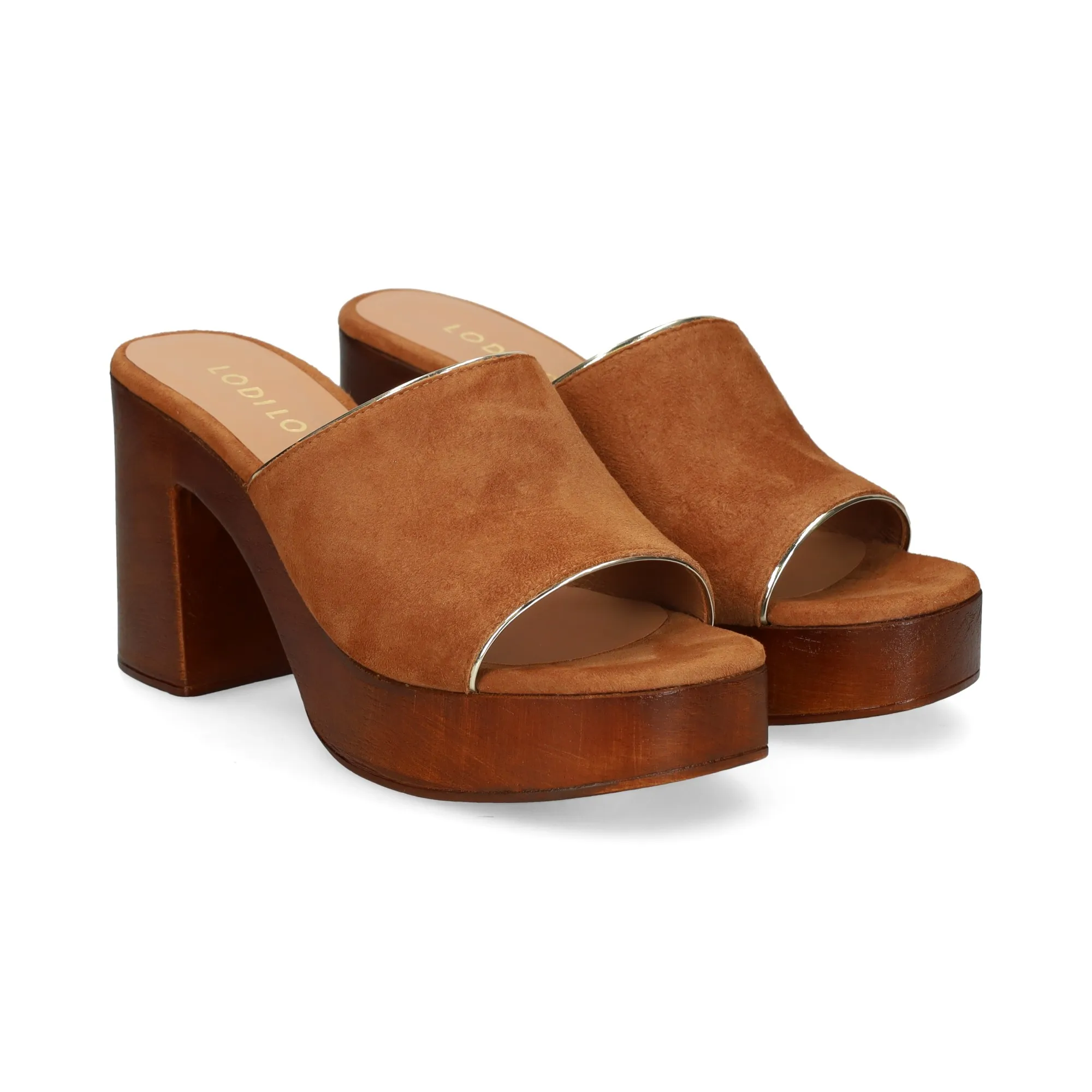 LODI Sandalias con plataforma de Mujer ANTE CUERO