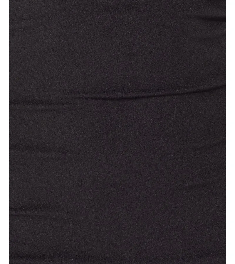 LUNARES SHEER MANGA DE LA COLMENA V DEL CUELLO BODYCON MINI VESTIDO  MUJER  NEGRO