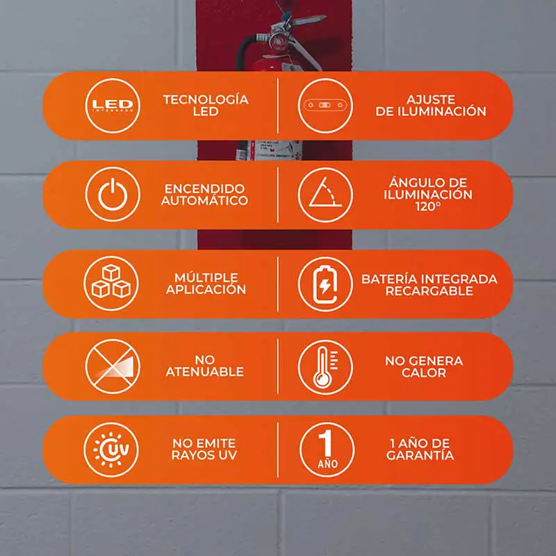 Lámpara LED Emergencia Tecnolite MEBSUTA II 1 W Luz de Día
