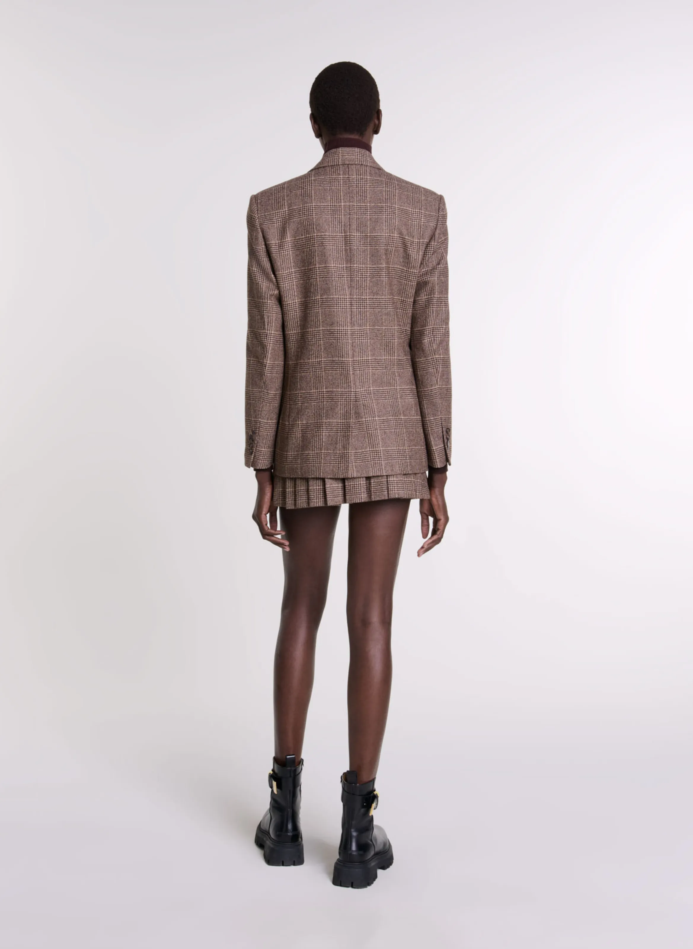 MAJE Chaqueta de sastre ajustada en marron