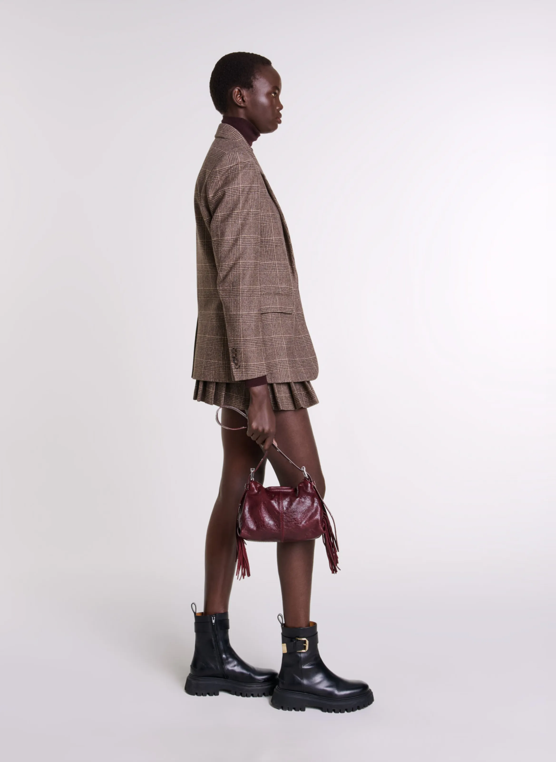 MAJE Chaqueta de sastre ajustada en marron