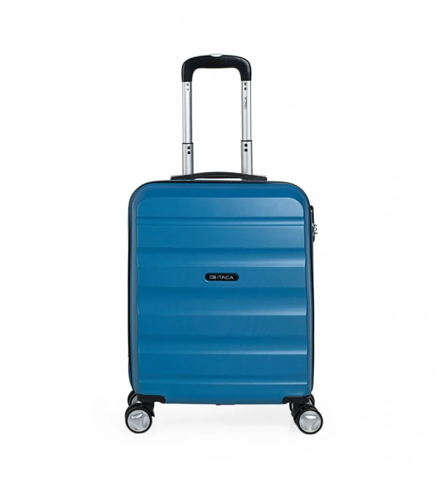 MALETA DE VIAJE CABINA TROLLEY ABS T71650 AZUL 55X40X20CM