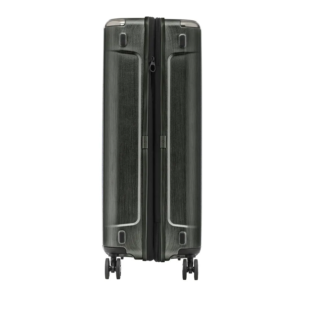 Maleta Rígida Evoa Spinner 81/30 Negro Cepillada XL