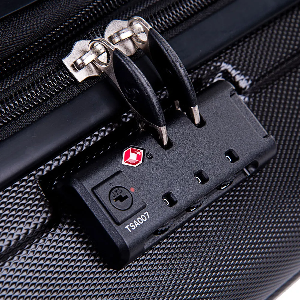 MALETA RíGIDA FIERO 2.0 SPINNER 24  EXPTSA MEDIANA BLACK