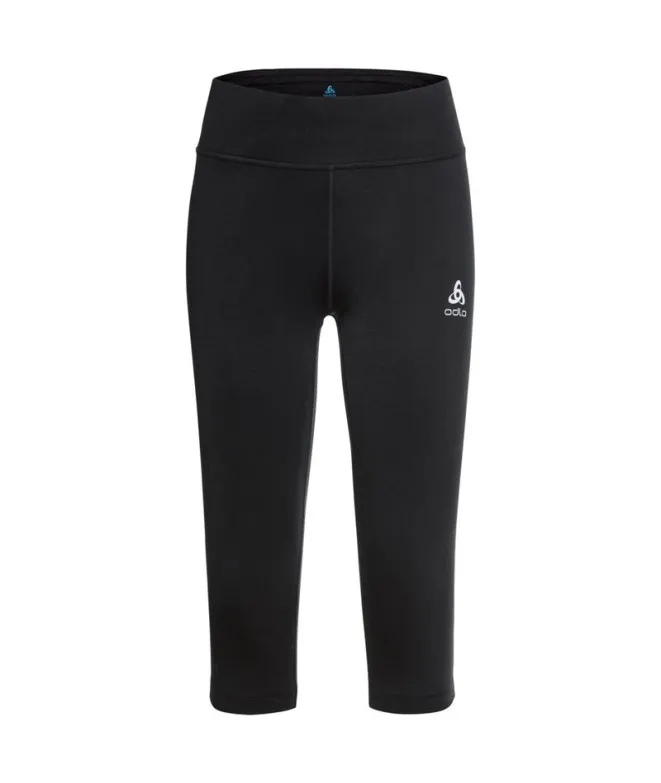 Mallas de Running Odlo Tights 3/4 Essential Mujer Negro