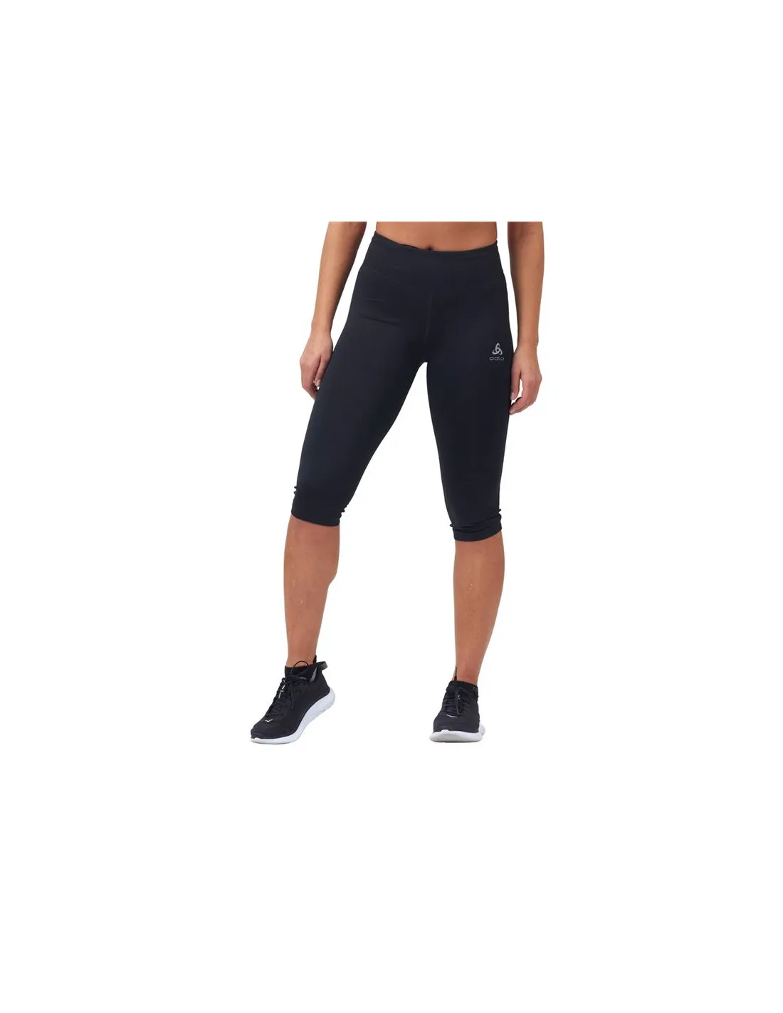 Mallas de Running Odlo Tights 3/4 Essential Mujer Negro