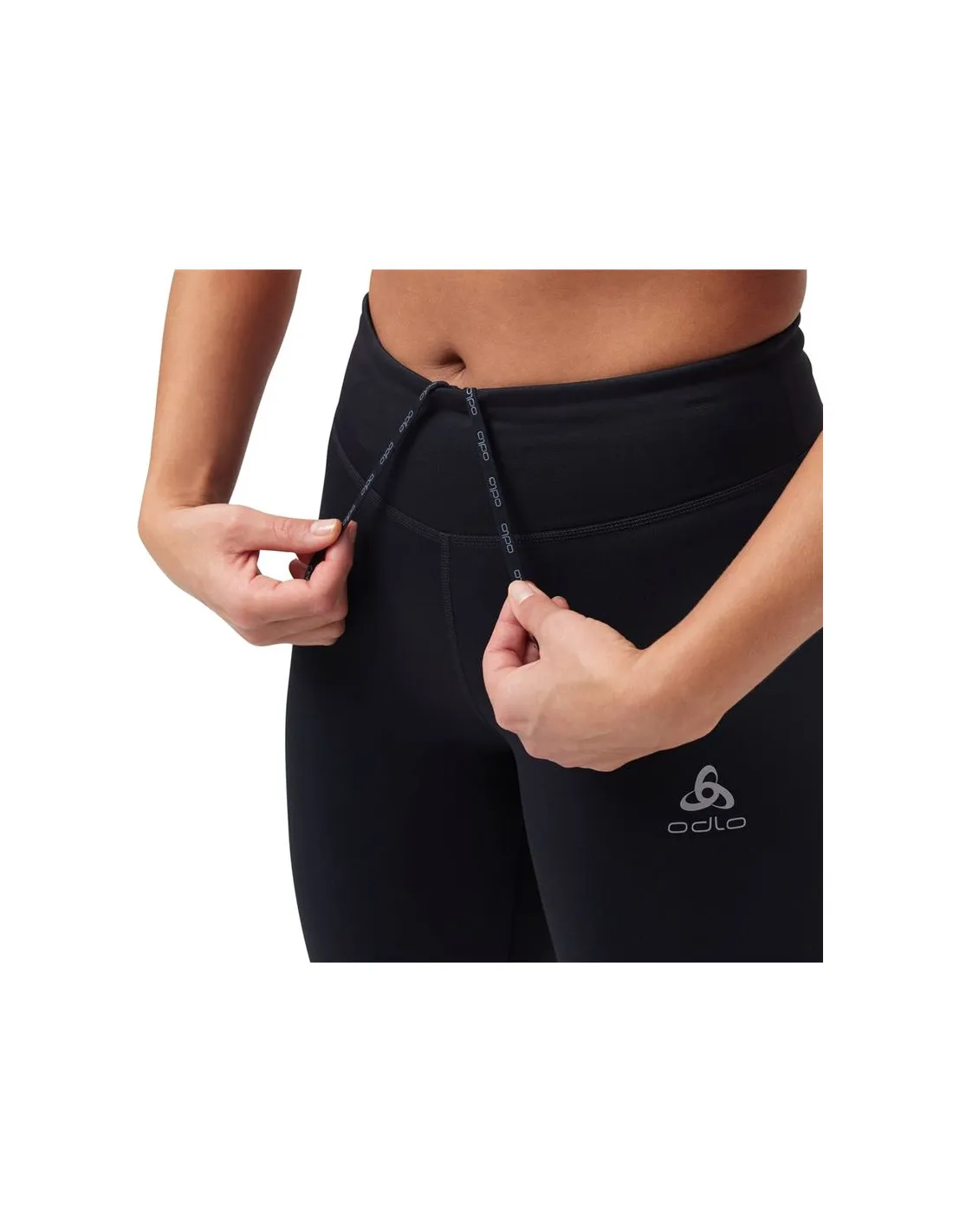 Mallas de Running Odlo Tights 3/4 Essential Mujer Negro