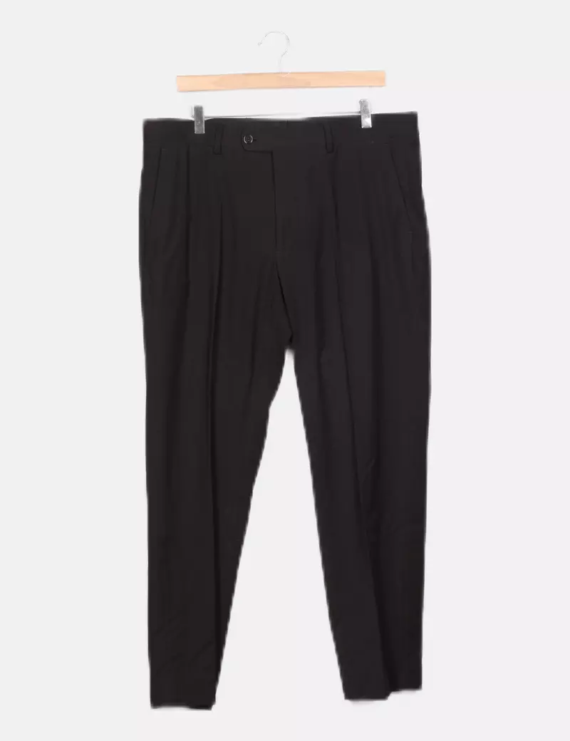 Mango Pantalón de tela negro de vestir