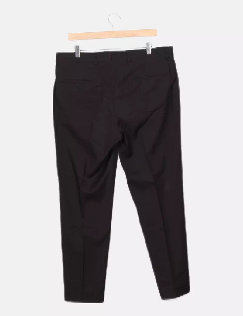 Mango Pantalón de tela negro de vestir