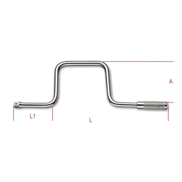 Manivela macho de 1/2"