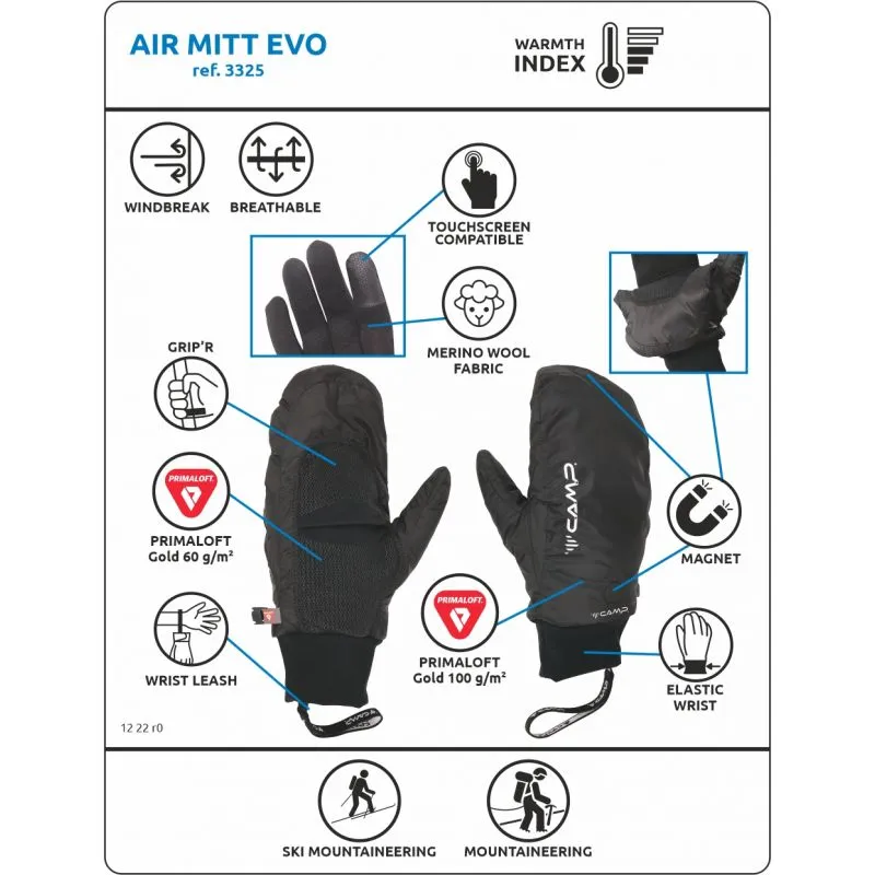 Manoplas Camp Air Mitt Evo (negro)