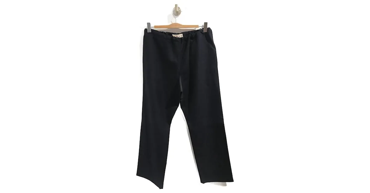 MARNI Pantalón T.ESO 38 Lana Azul 