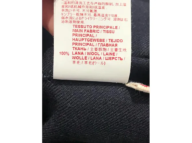 MARNI Pantalón T.ESO 38 Lana Azul 