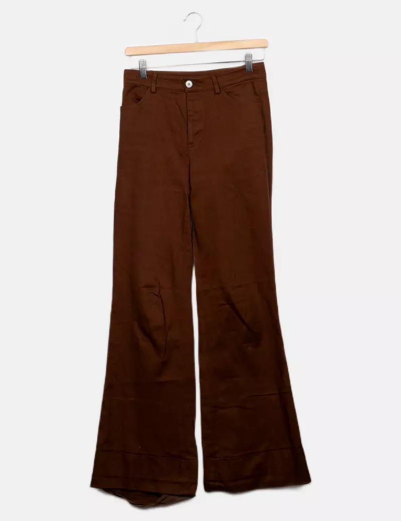 Massimo Dutti Pantalones de tela Rectos