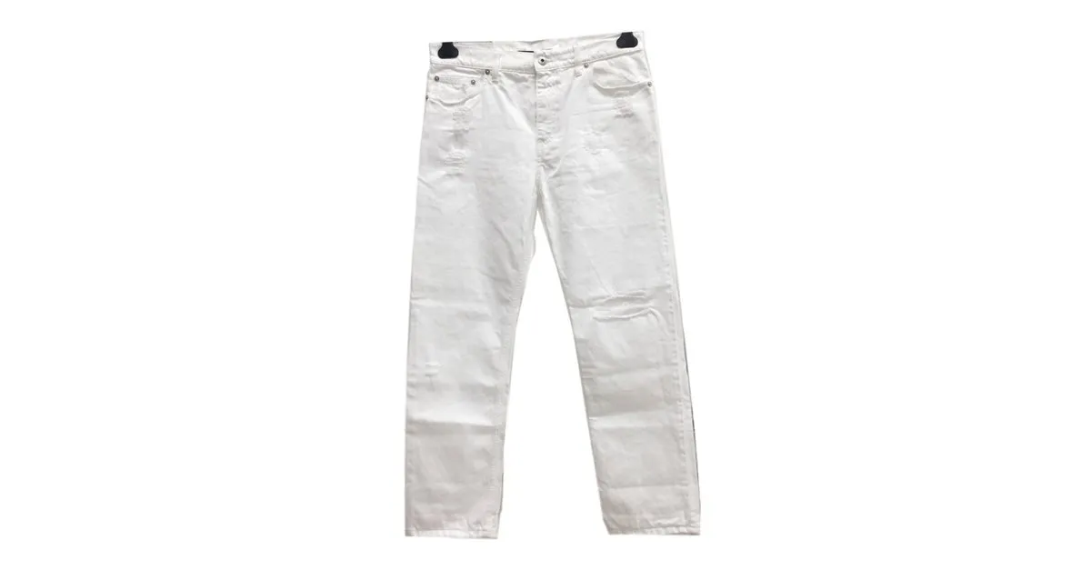Mcq Pantalones Blanco 