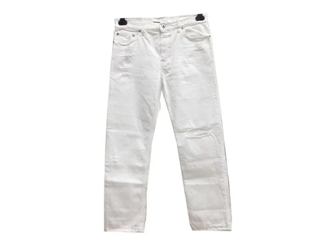 Mcq Pantalones Blanco 