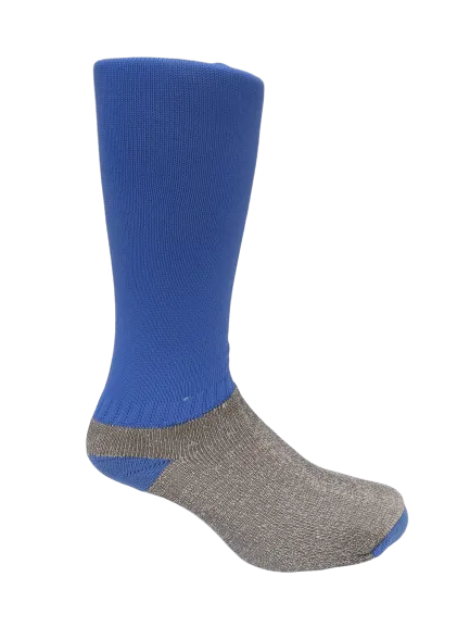 MEDIAS DE FUTBOL CELESTE POR MAYOR 24 PARES  MF CELES