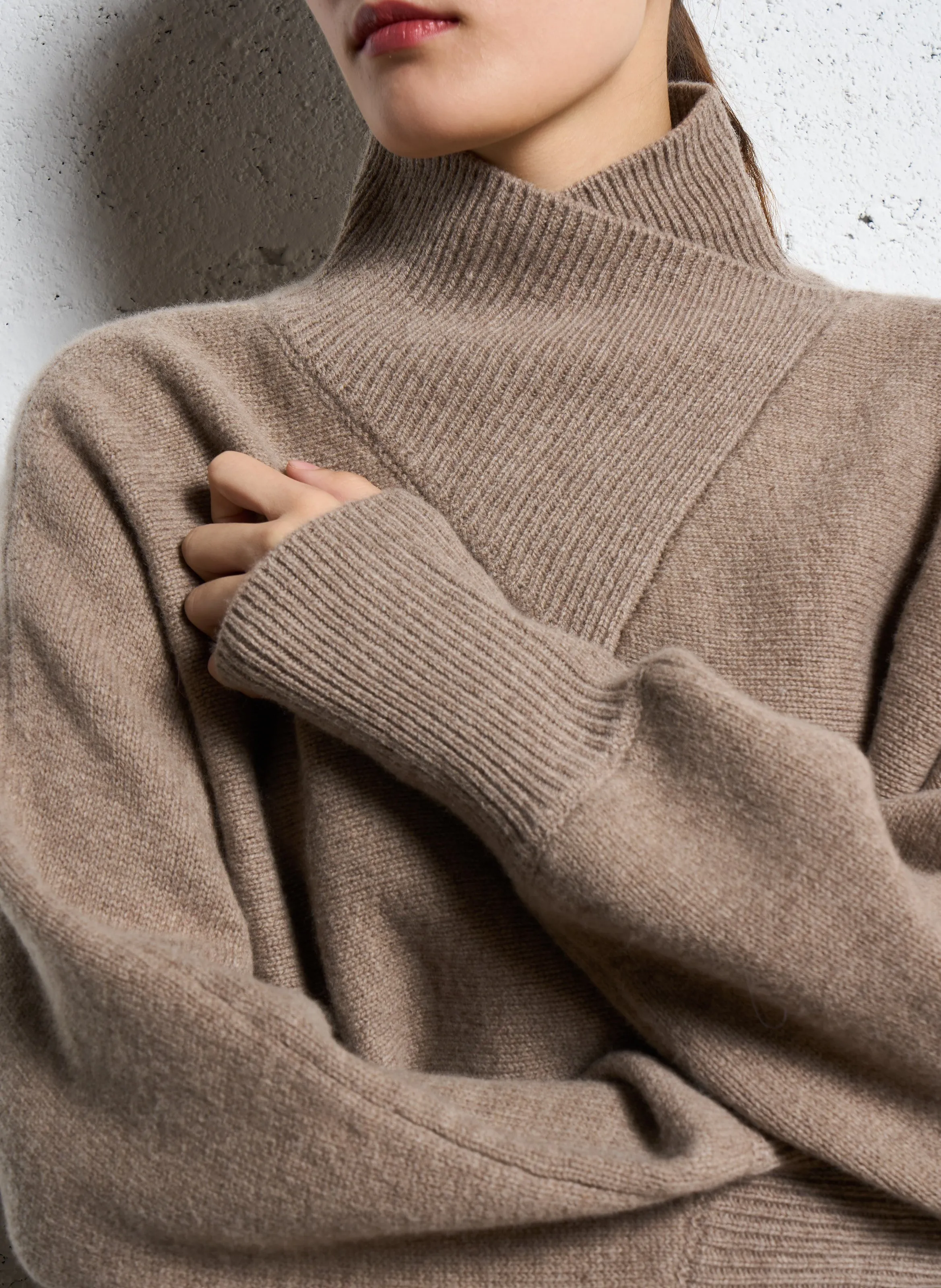MELISSA  JERSEY DE LANA OVERSIZE EN BEIGE