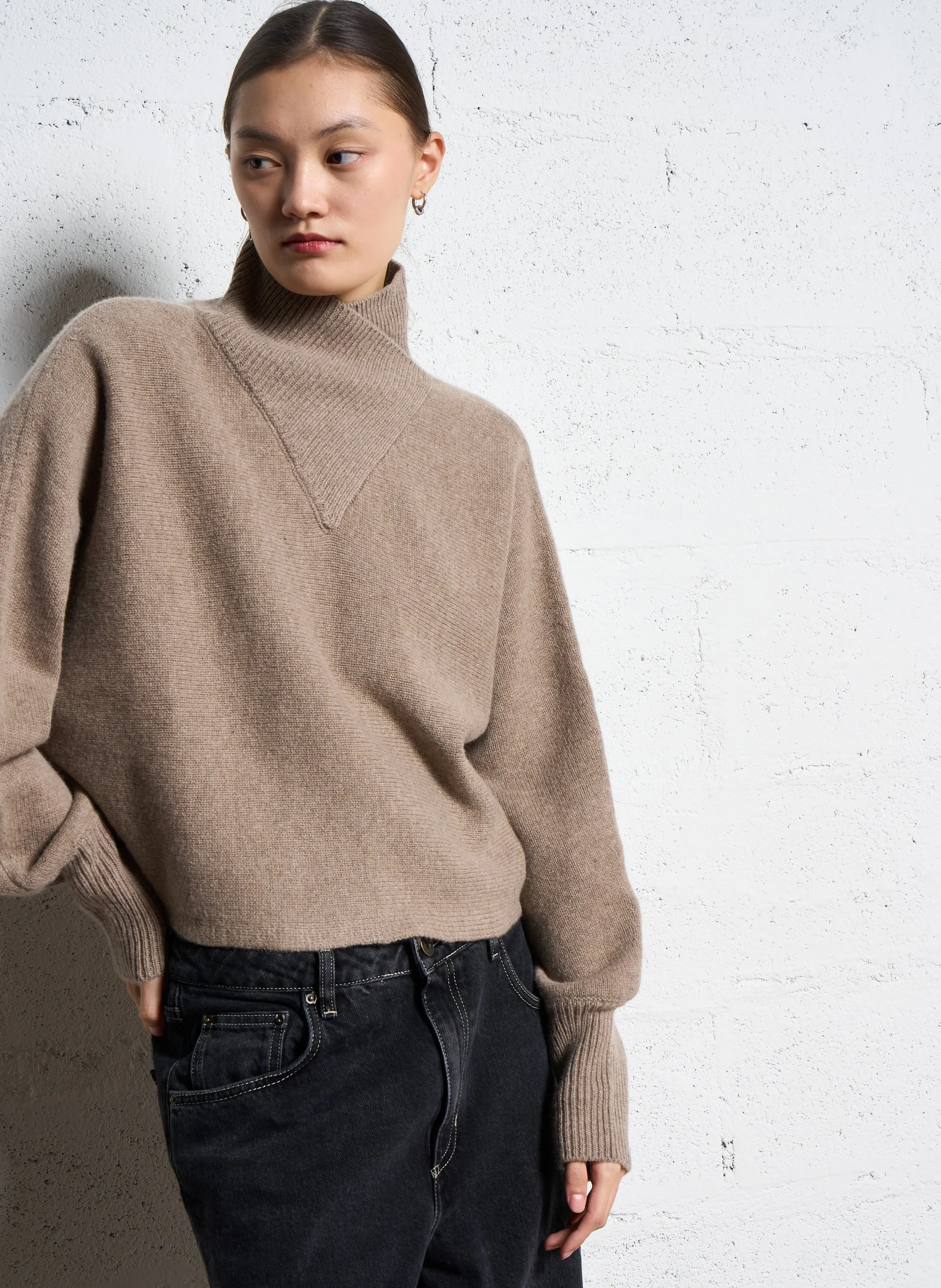 MELISSA  JERSEY DE LANA OVERSIZE EN BEIGE