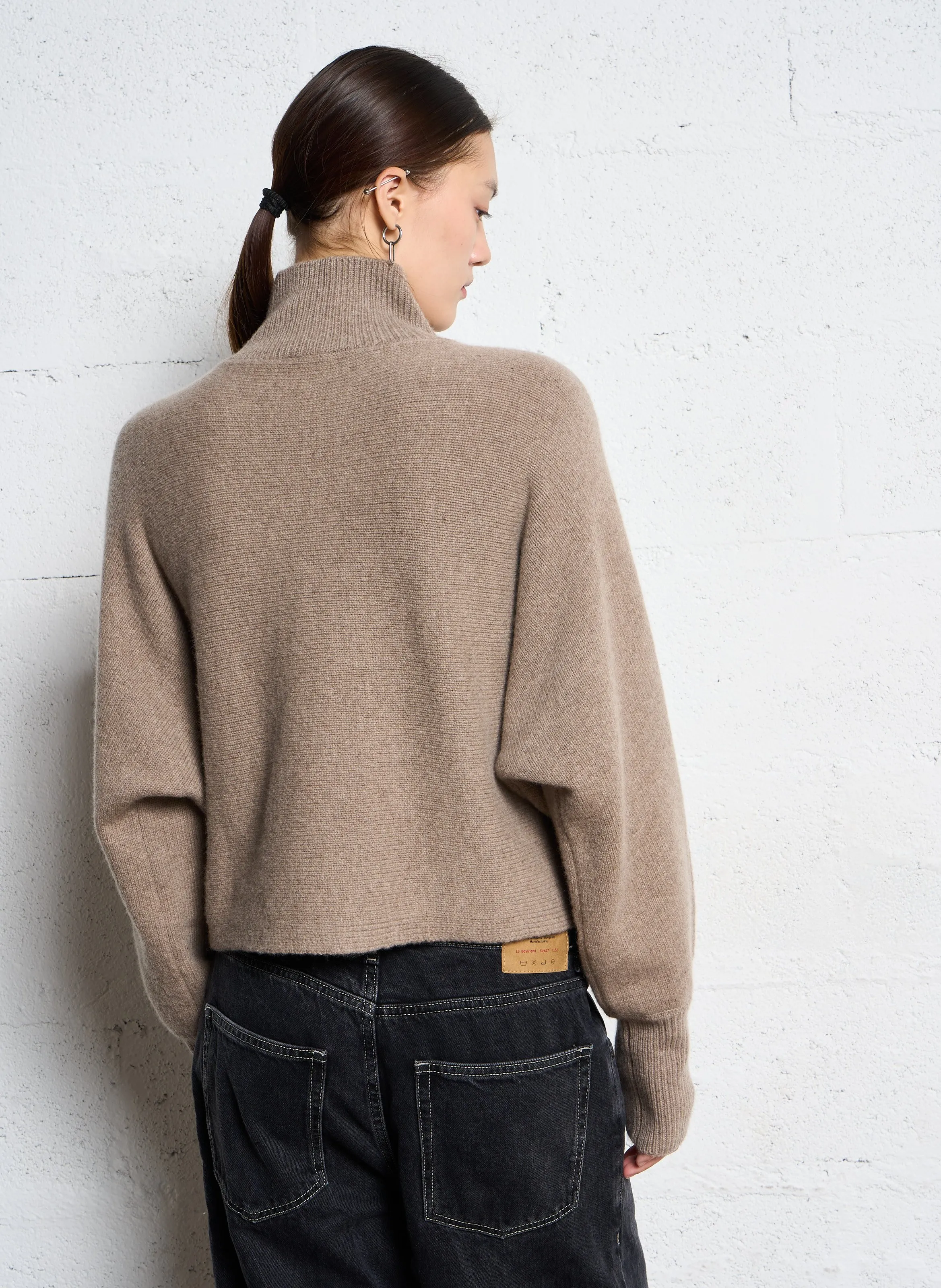 MELISSA  JERSEY DE LANA OVERSIZE EN BEIGE