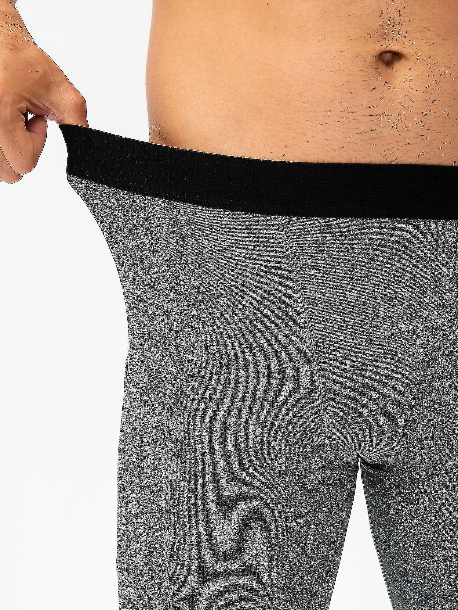 Men One Leg Leggings For Basketball Side Pockets Fitness Training Single Leg Tights