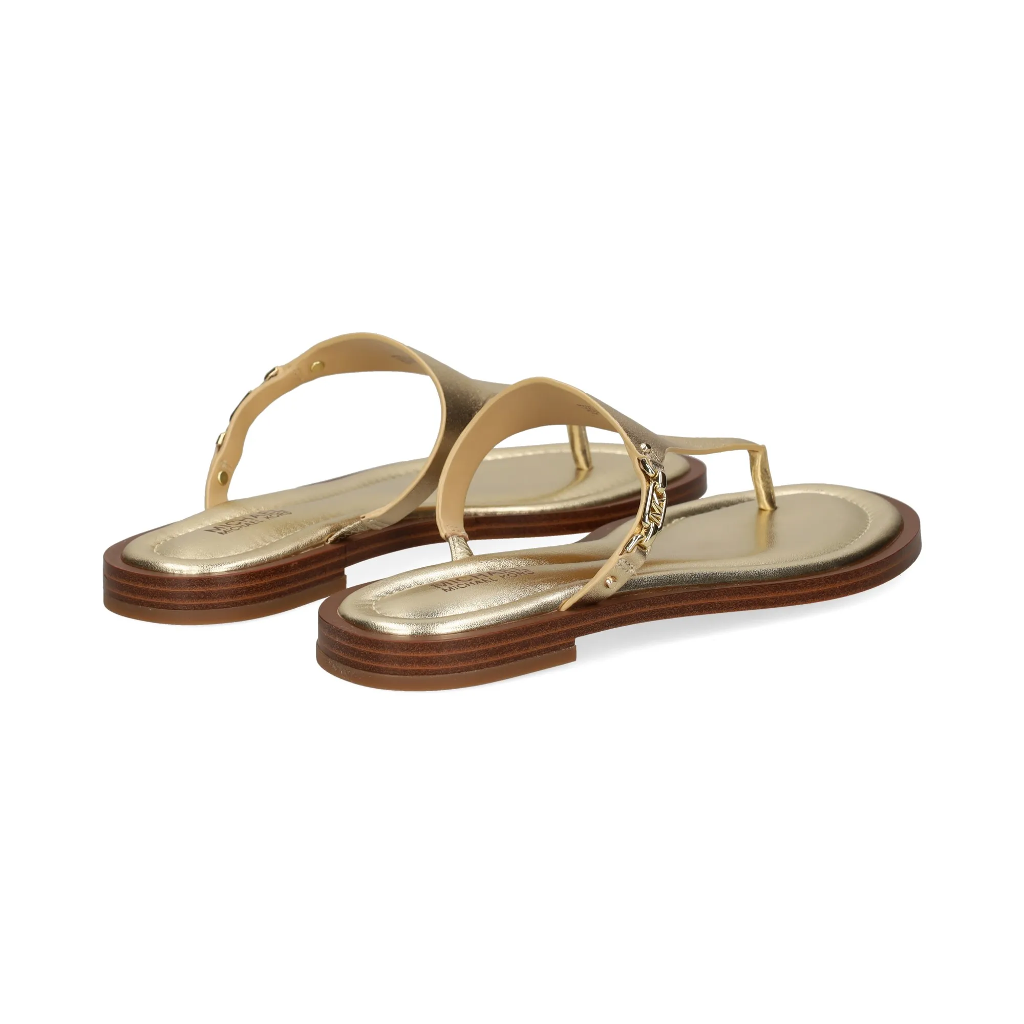MICHAEL KORS Sandalias planas de Mujer 740 PALE GOLD