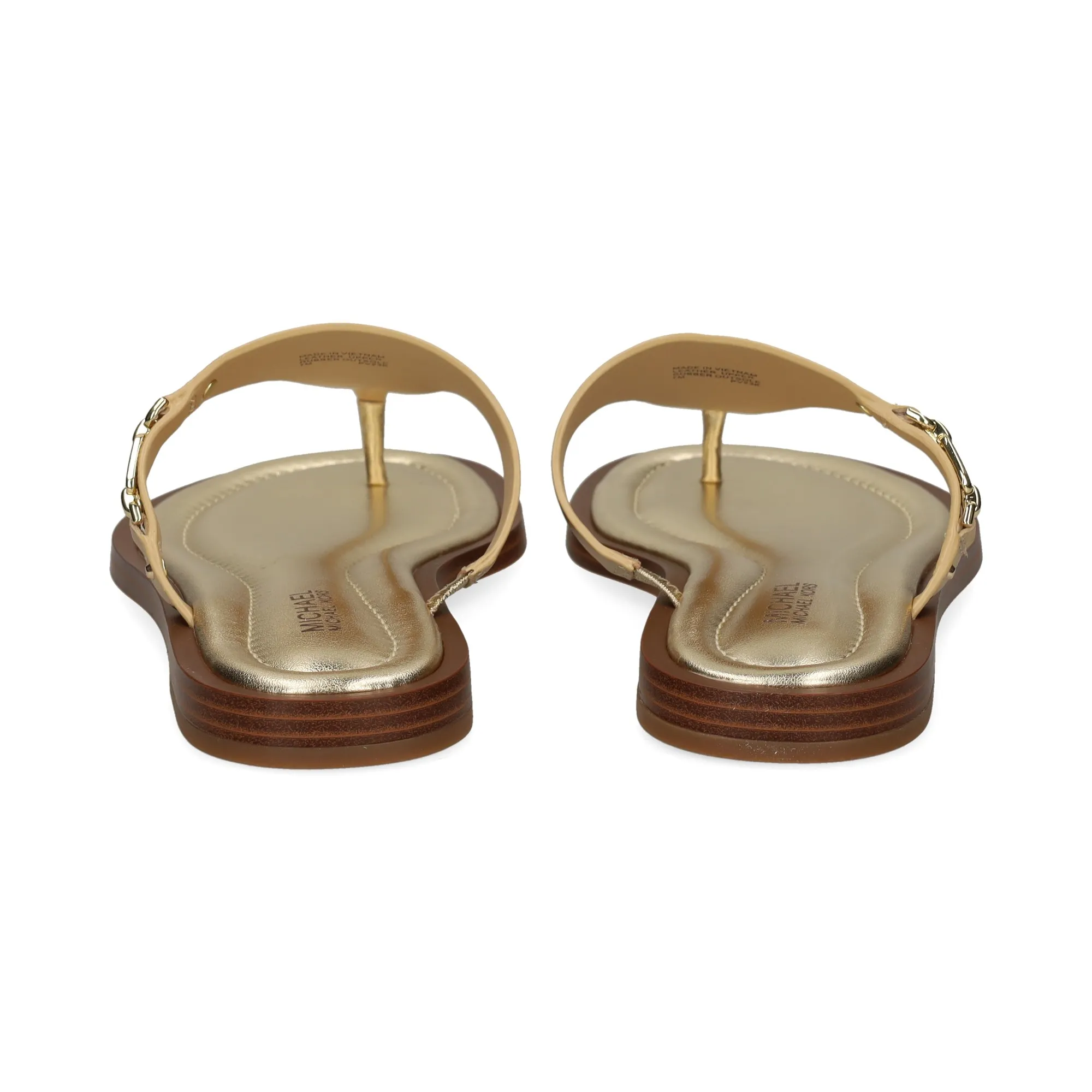 MICHAEL KORS Sandalias planas de Mujer 740 PALE GOLD
