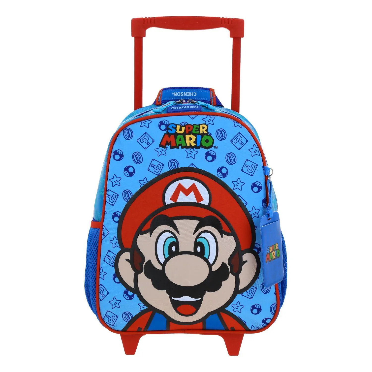 Mochila Con Ruedas Azul Mario Bros Chica Para Nio Chenson Flep