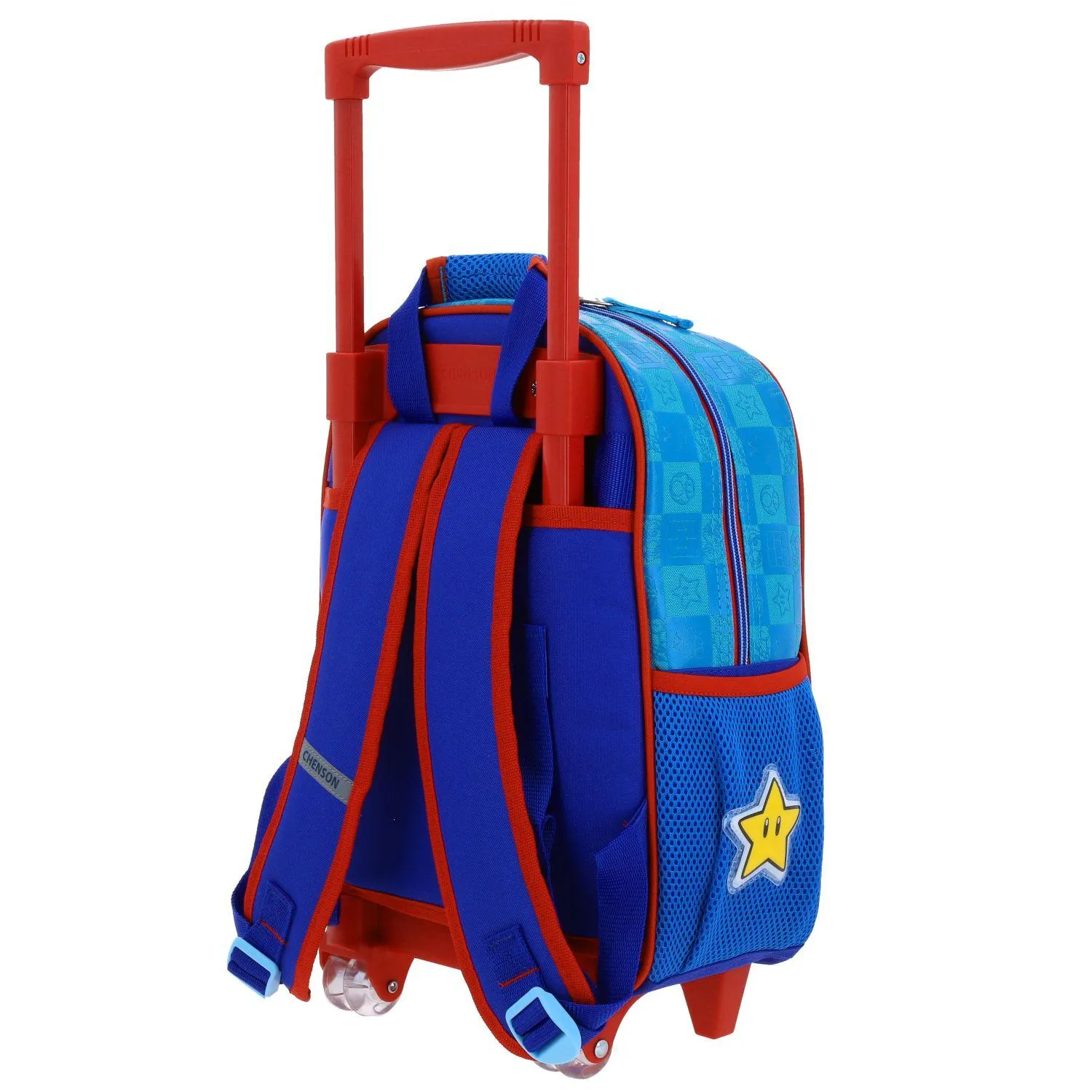 Mochila Con Ruedas Azul Mario Bros Chica Para Nio Chenson Flep