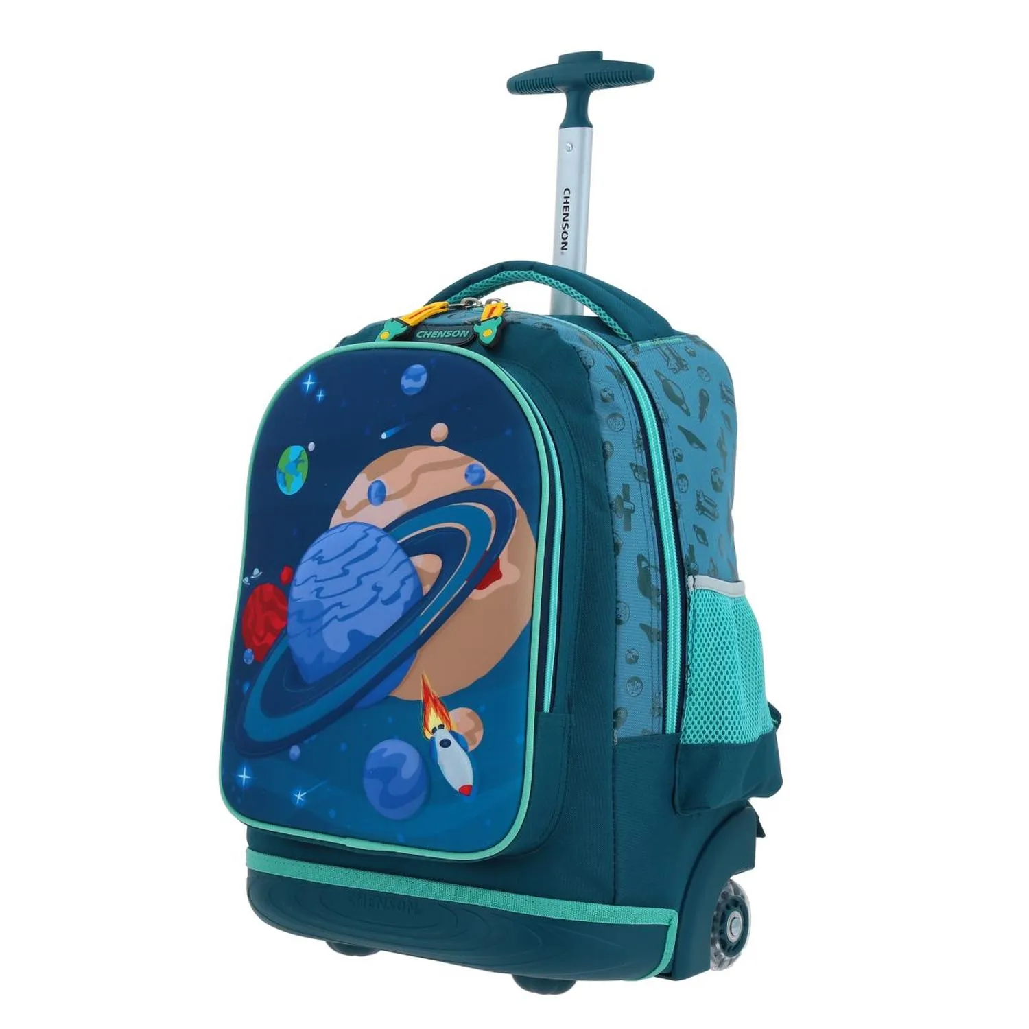 Mochila Con Ruedas Grande Azul Para Nia Chenson Found