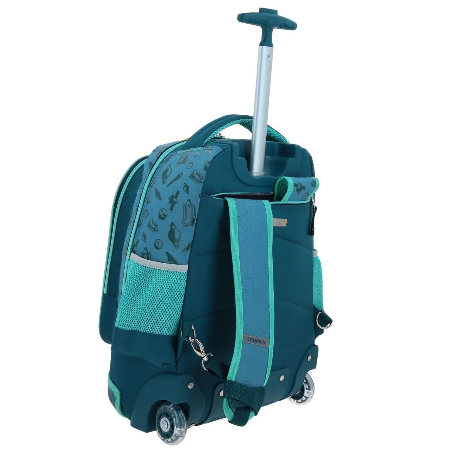 Mochila Con Ruedas Grande Azul Para Nia Chenson Found